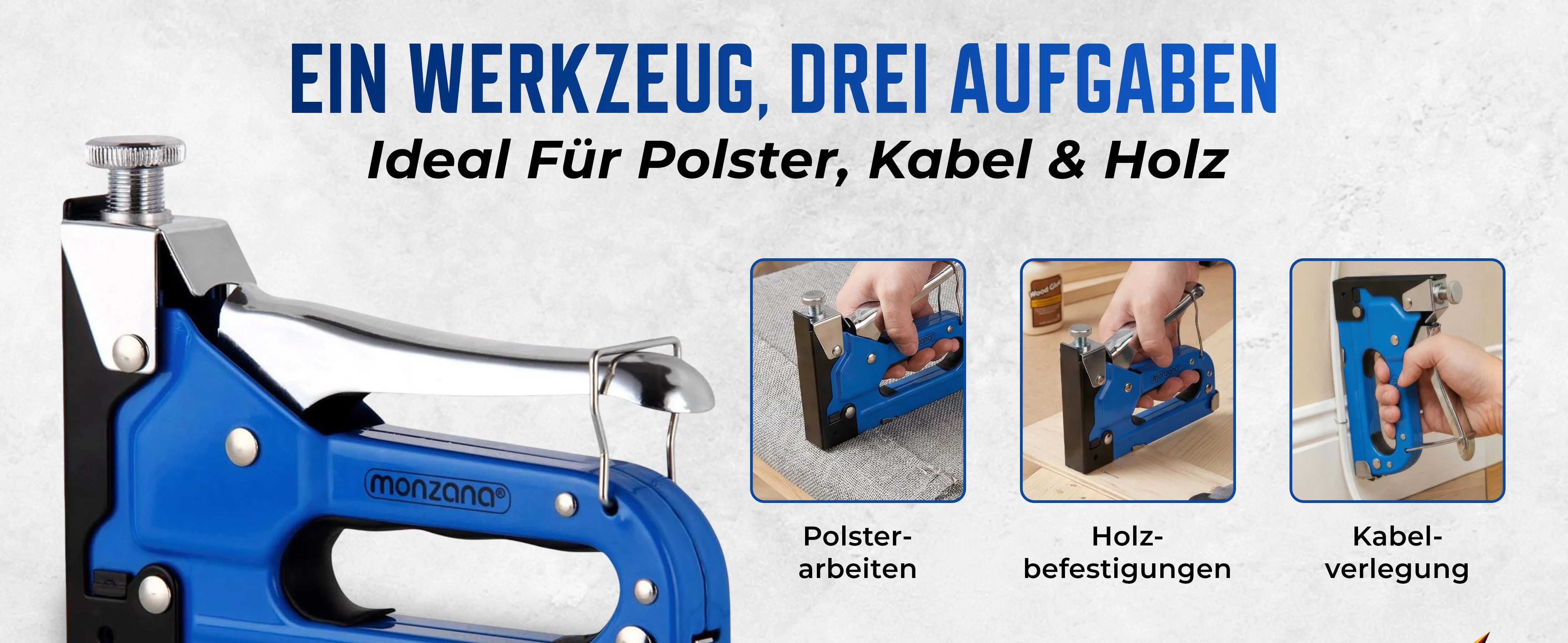 Niet- en spijkerpistool 2-in-1 incl. 1.500 bevestigers