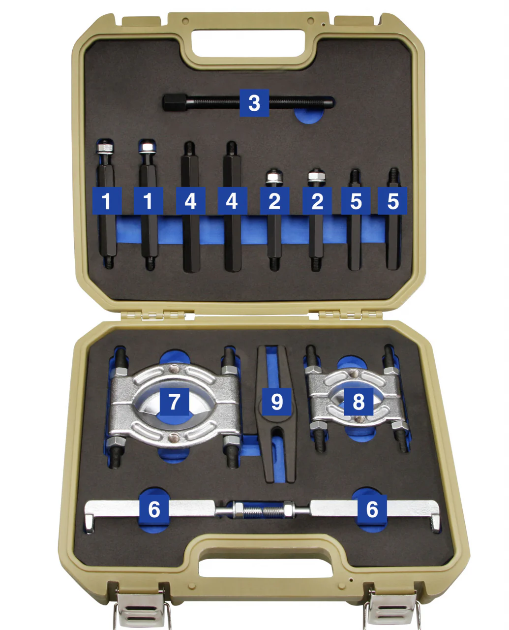 Lagertrekker / gereedschapset – 14-delig – Incl. Koffer