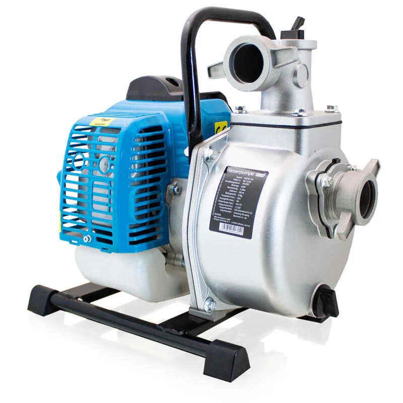 Benzine Waterpomp – 1250W – 43cc – Blauw