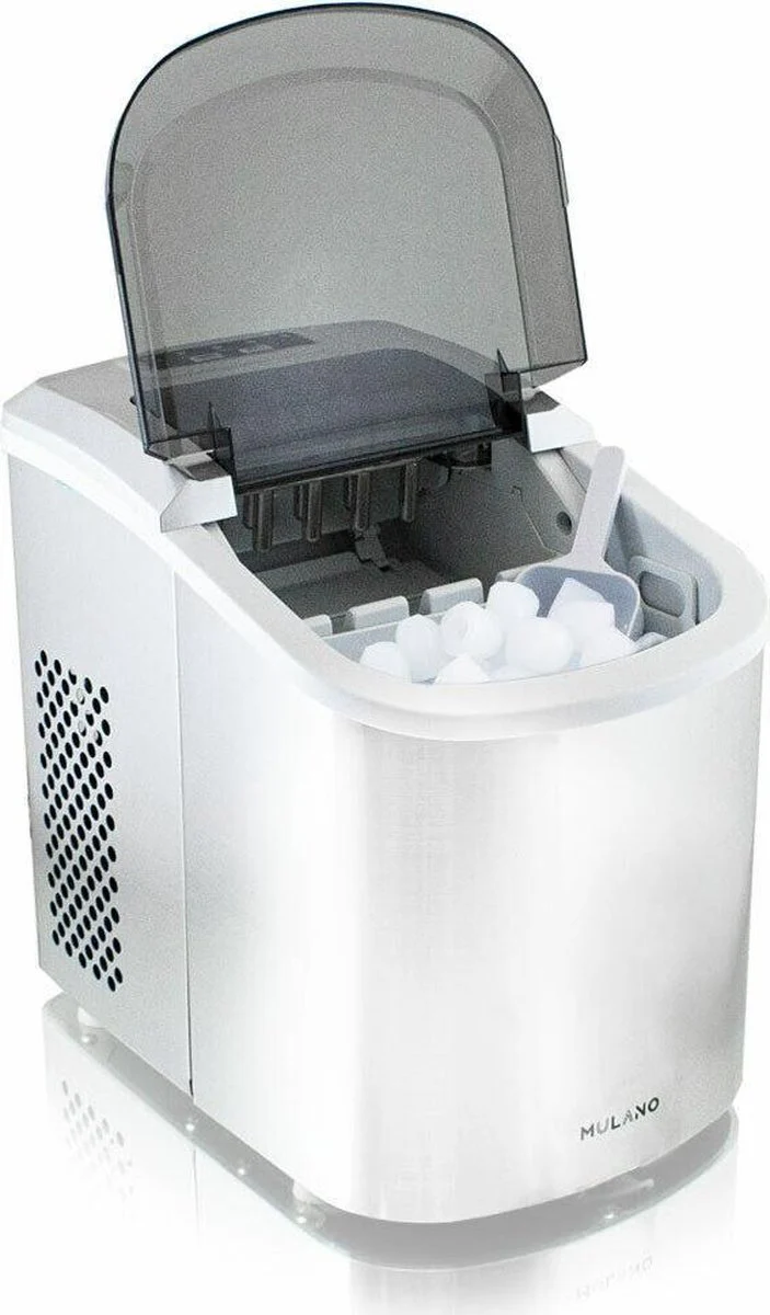 Edelstalen ijsblokjesmachine – 120 Watt – Zilver