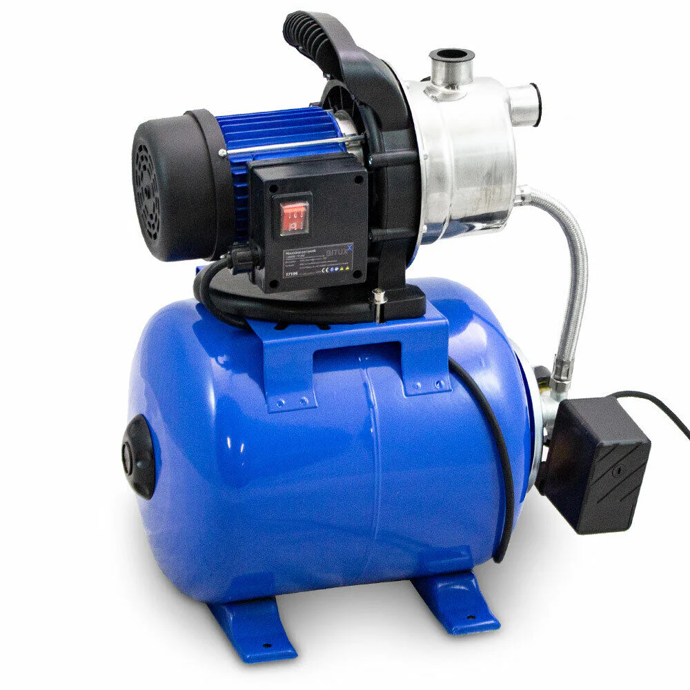 Waterpomp / Tuinpomp / Irrigatiepomp – 1200W – 3800L/H – Staal – Blauw