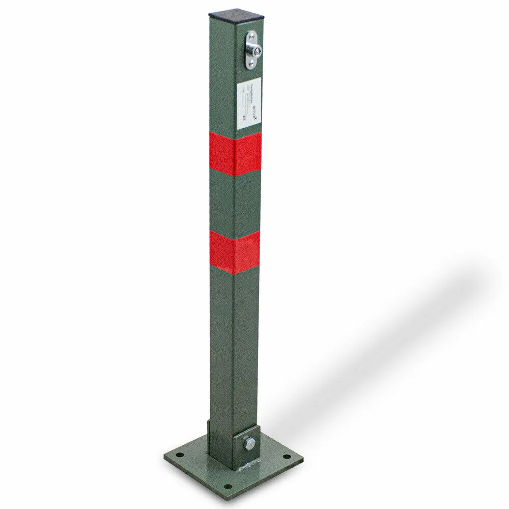 Monzana Parkeerpaal – 1 Stuk Incl. Sleutels – Olijf Groen Rood