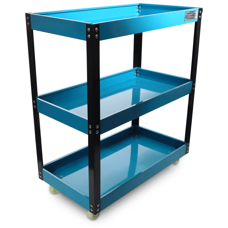 Werkplaatswagen / Gereedschapswagen / Rolwagen – 3 niveaus – Blauw