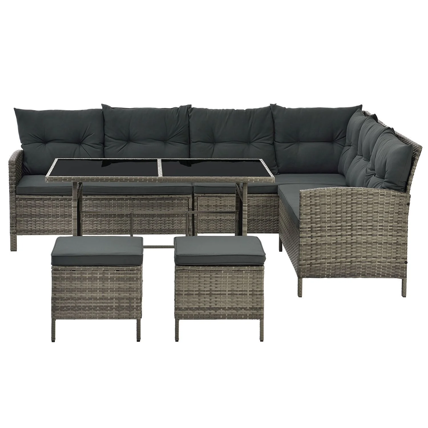 Loungeset Manacor – Grijs – Incl. Kussens