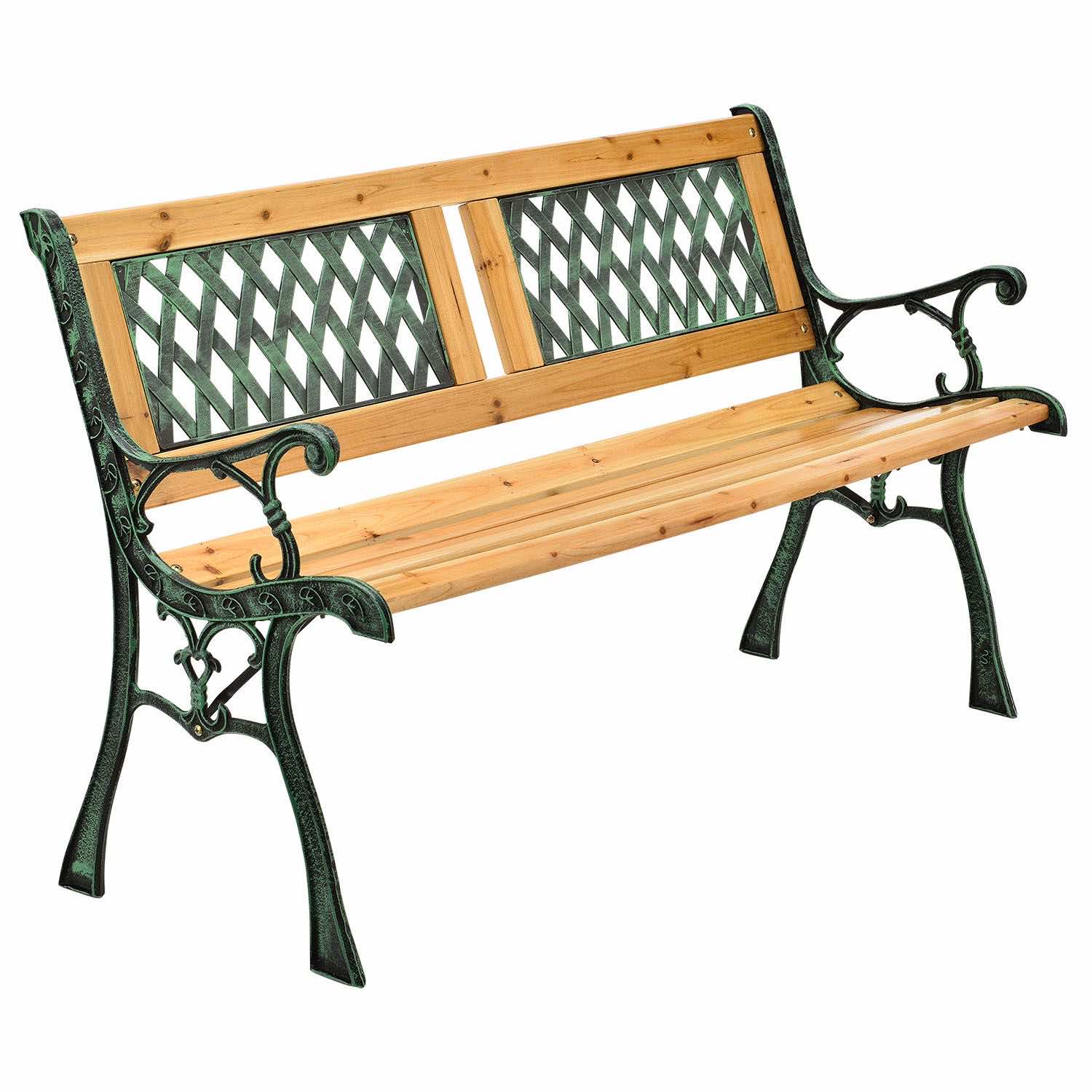 Tuinbank Sanremo met ruitmotief – tweezits