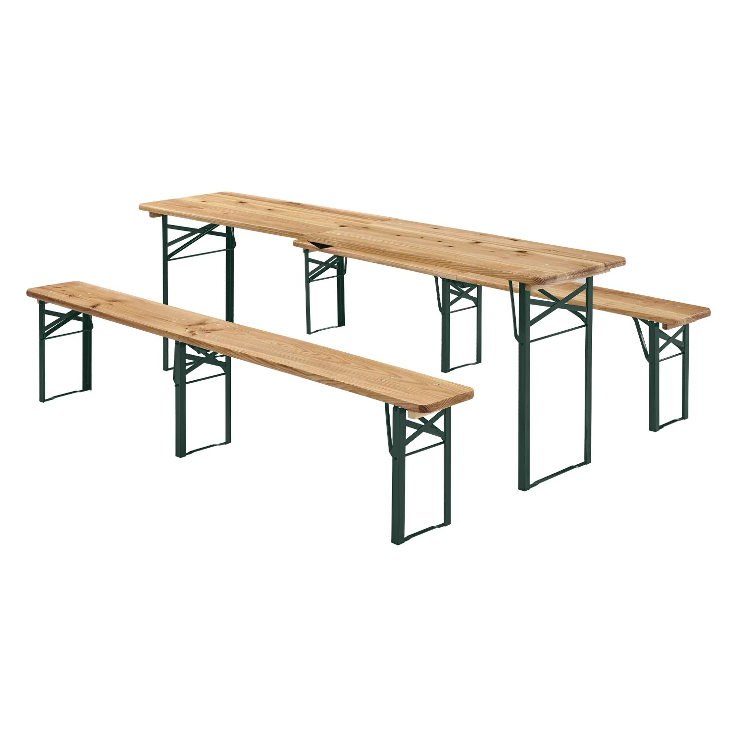 Houten Biertafelset / Bierbank Passau – 3-delig – Inklapbaar, 220cm