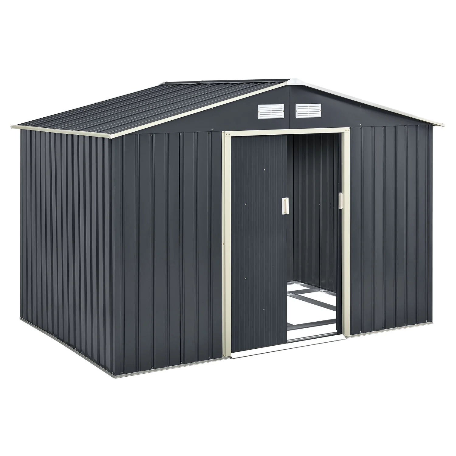 Metalen tuinhuis XXL – 277 × 319 × 192 cm
