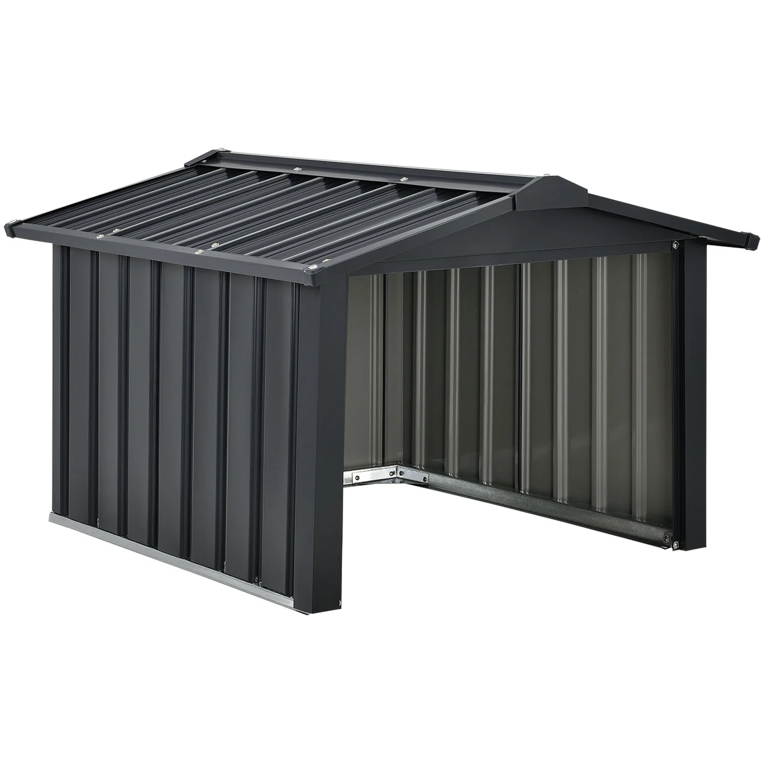 Metalen Maairobotgarage 98x89x63cm – Antraciet