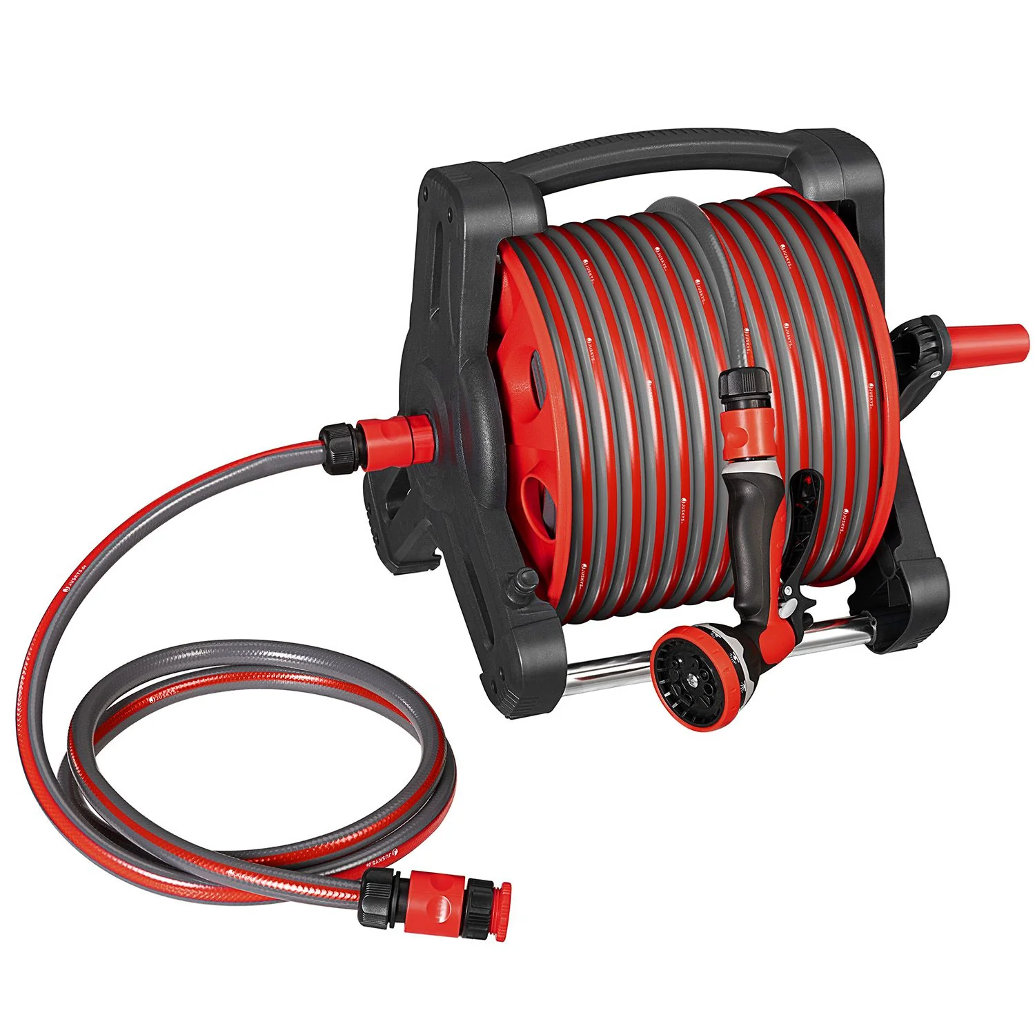 Mobiele Slanghaspel Basic – 30 Meter – Rood – Inclusief toebehoren