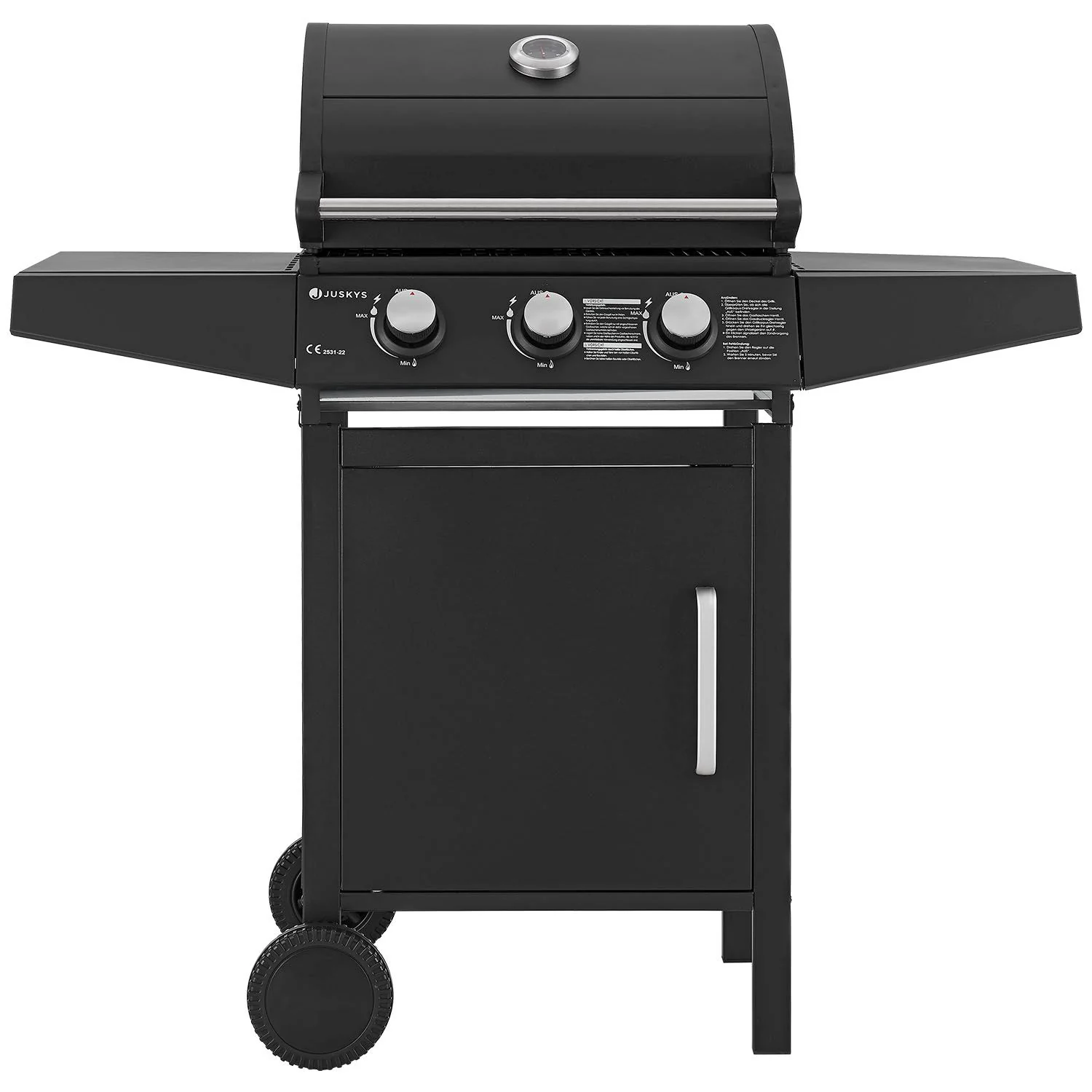 Lousiana Gasbarbecue – 3 branders – Zwart