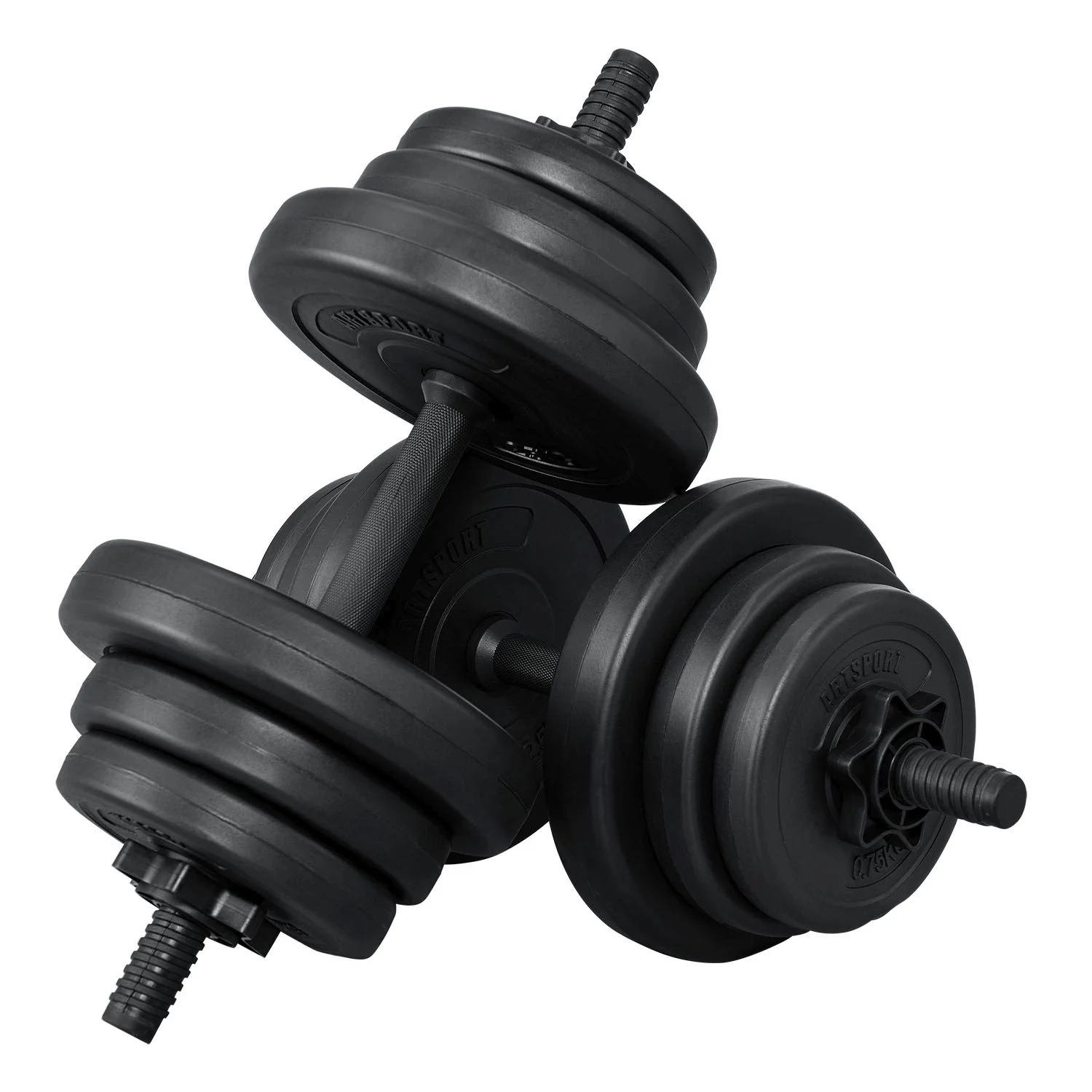 Halterset / Dumbells 20 kg – 2-delig – Zandgevuld