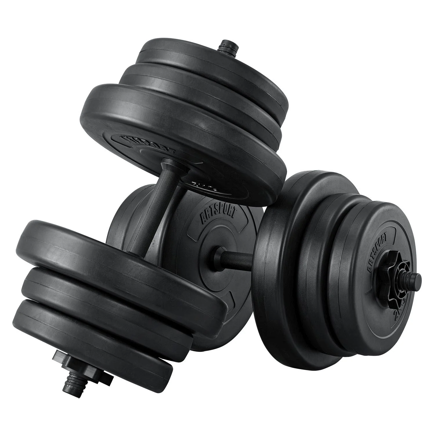 Halterset / Dumbells 40 kg – 2-delig – Zandgevuld