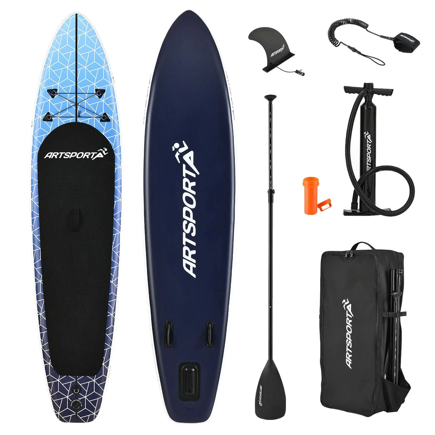 Opblaasbaar SUP Board – Deep Ocean – Incl. toebehoren