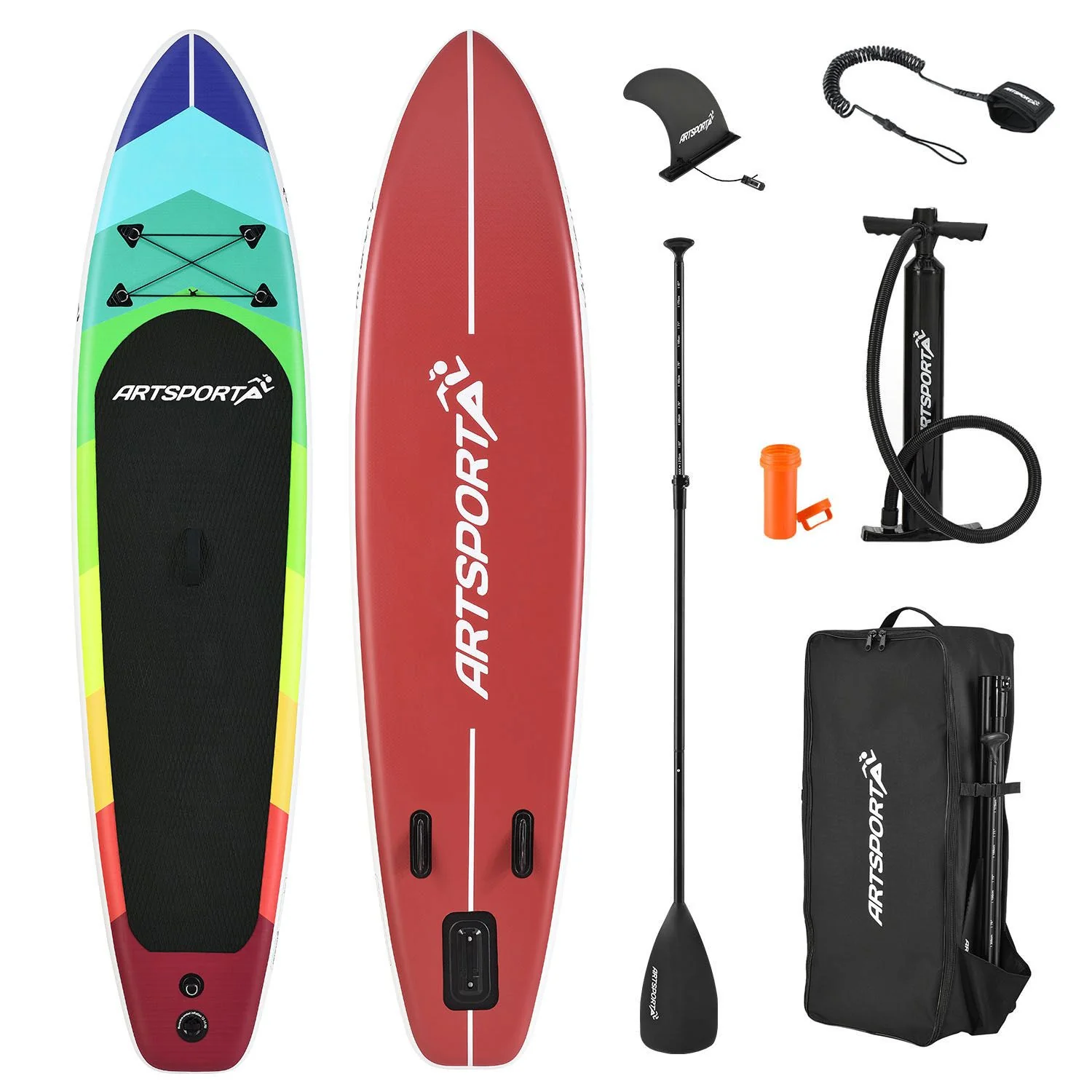 Opblaasbaar SUP Board – Retro Love – Incl. toebehoren
