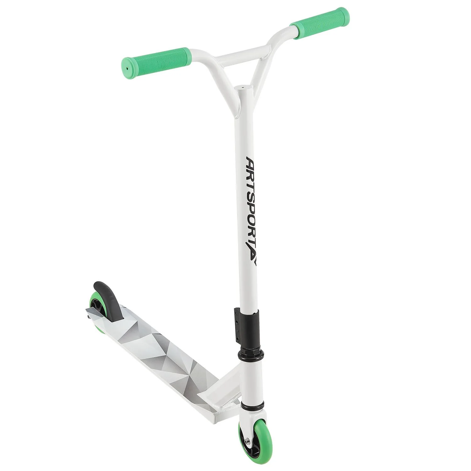 Stuntstep Futuristisch in Wit Groen