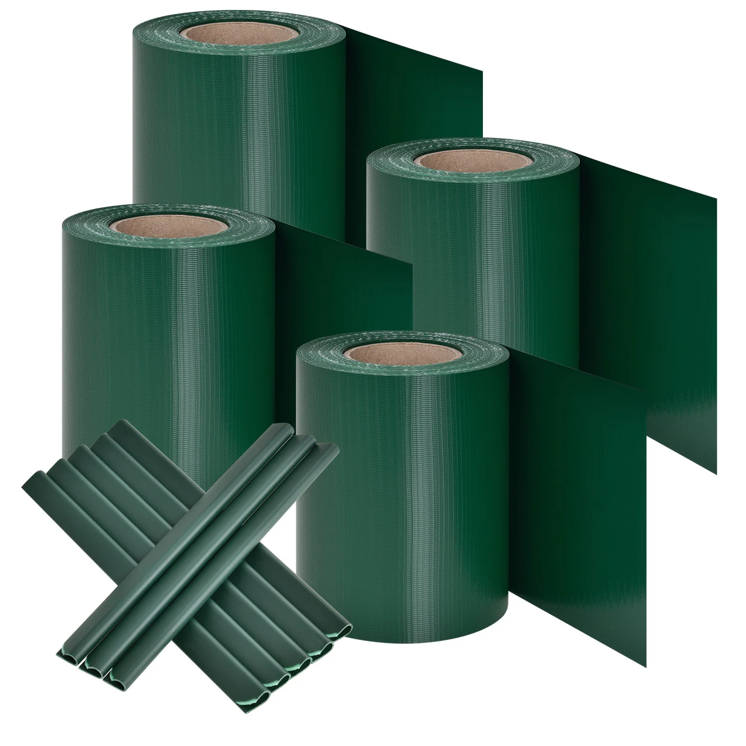 PVC Privacystrips – 4 stuks – Groen