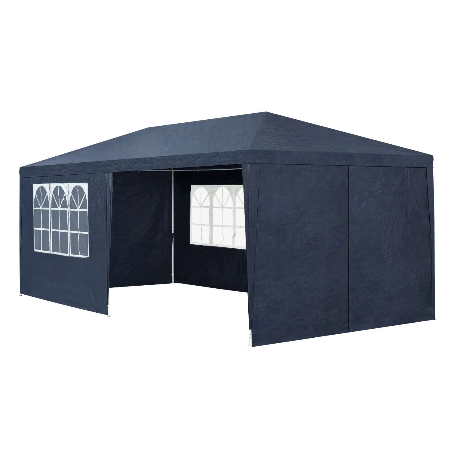 Partytent met zijwanden 3×6 m – Blauw