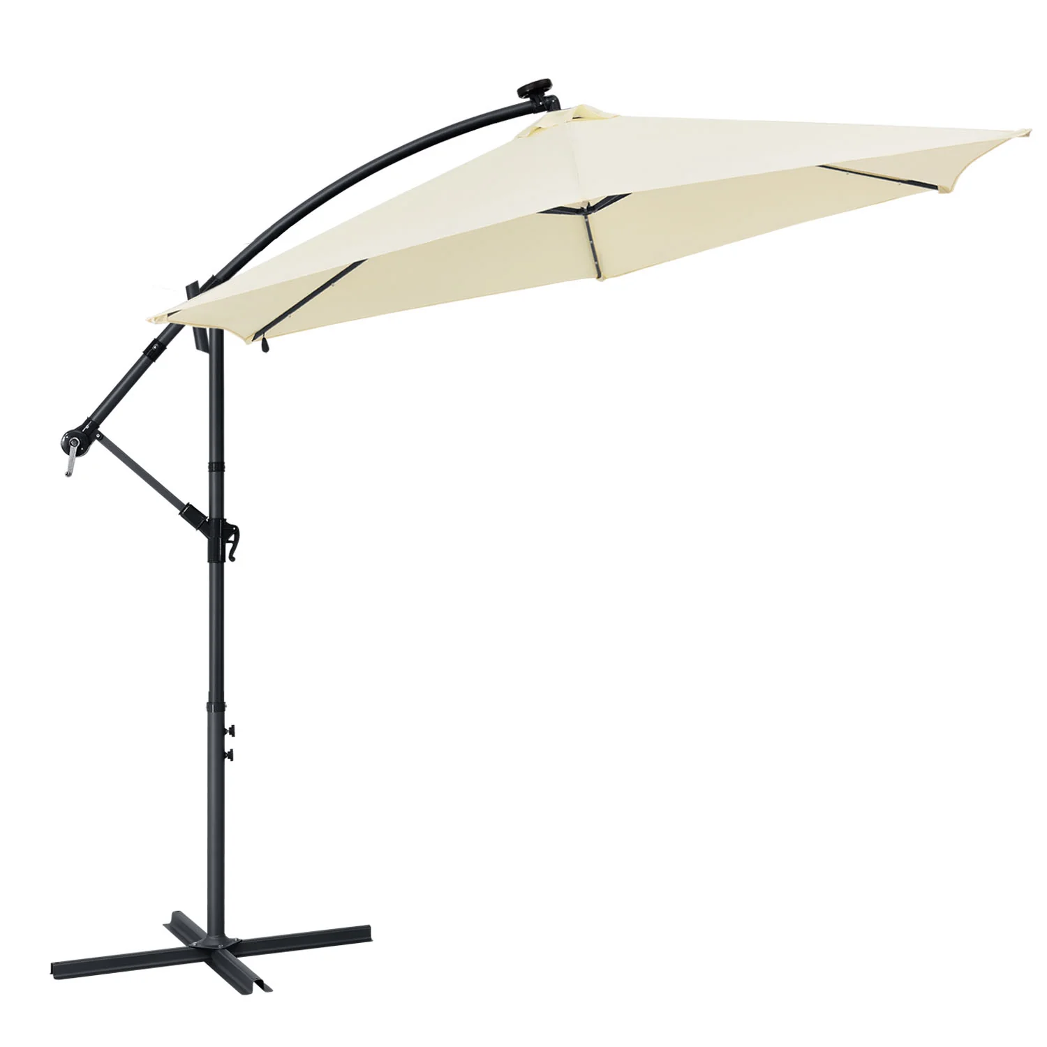 Parasol Brazil – 3,5 m – Incl. LED – Wit