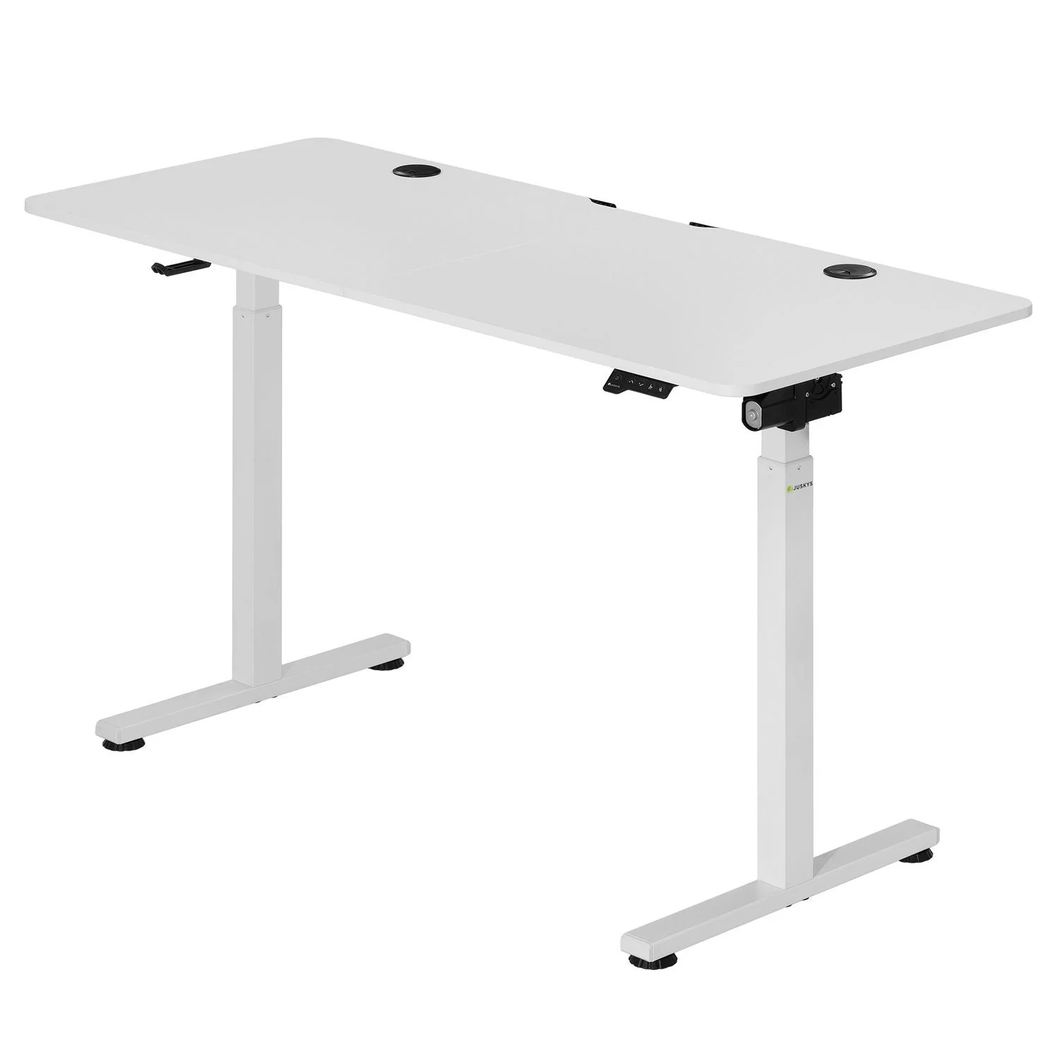 Elektrisch Verstelbaar Bureau / Sta Zit Bureau – 140 x 60 cm – Wit