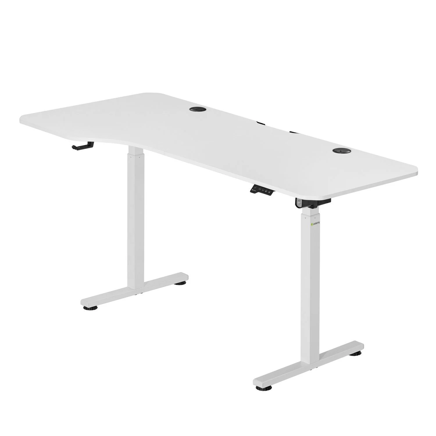 Elektrisch Verstelbaar Bureau / Sta Zit Bureau – 160 x 75 cm – Wit