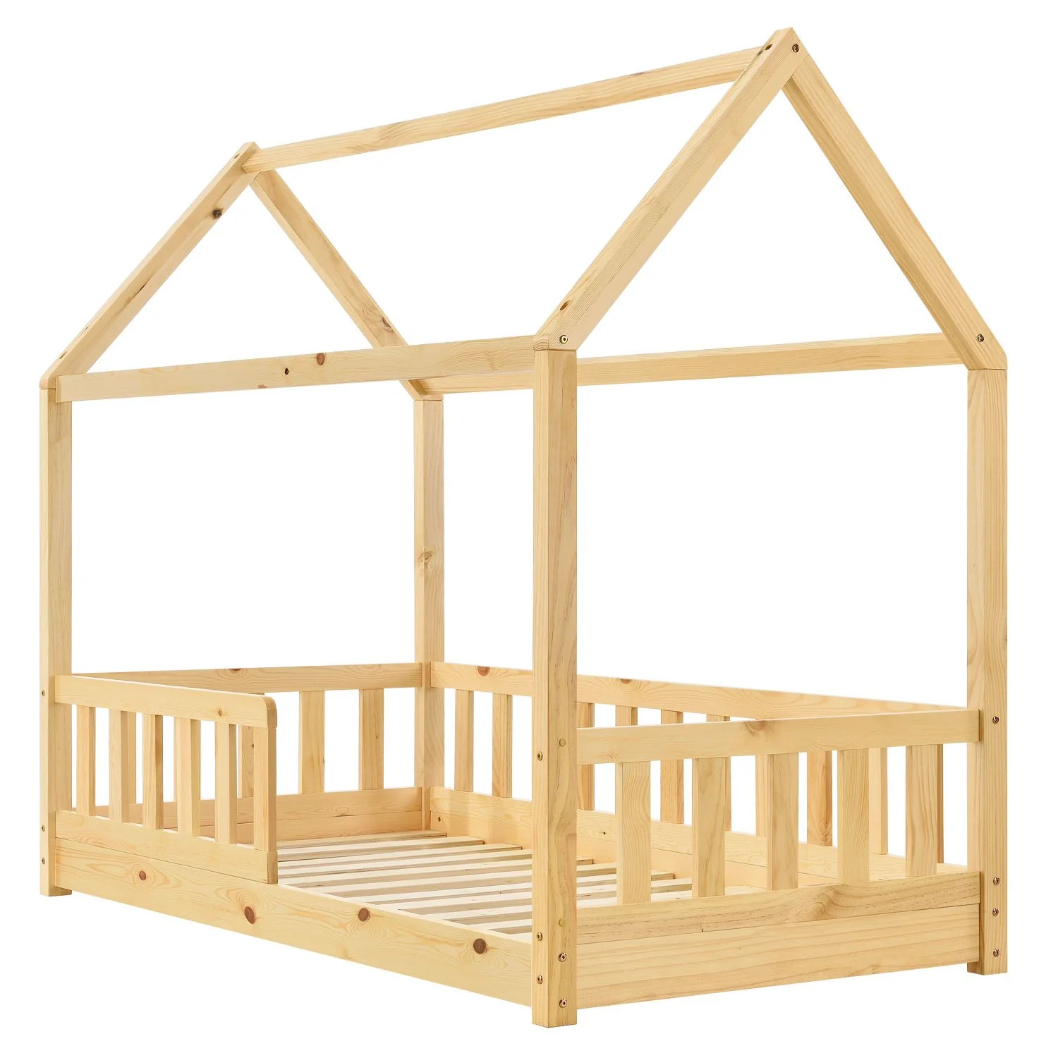 Kinderbed Marli – 80 x 160 cm – Houtkleur