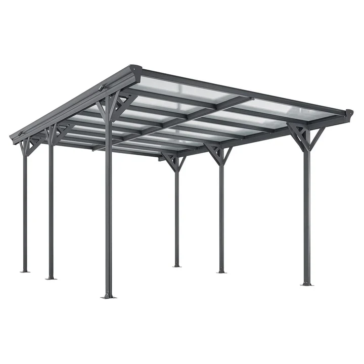 Carport / Terrasdak – Platdak – 5 x 3 m – Donkergrijs