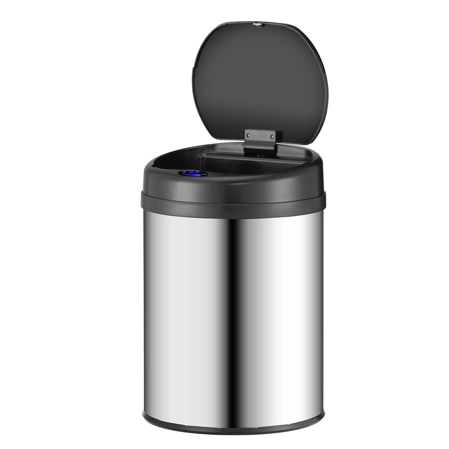 Automatische Prullenbak / Afvalemmer / Sensorprullenbak – 30 Liter – Zilver – Rond