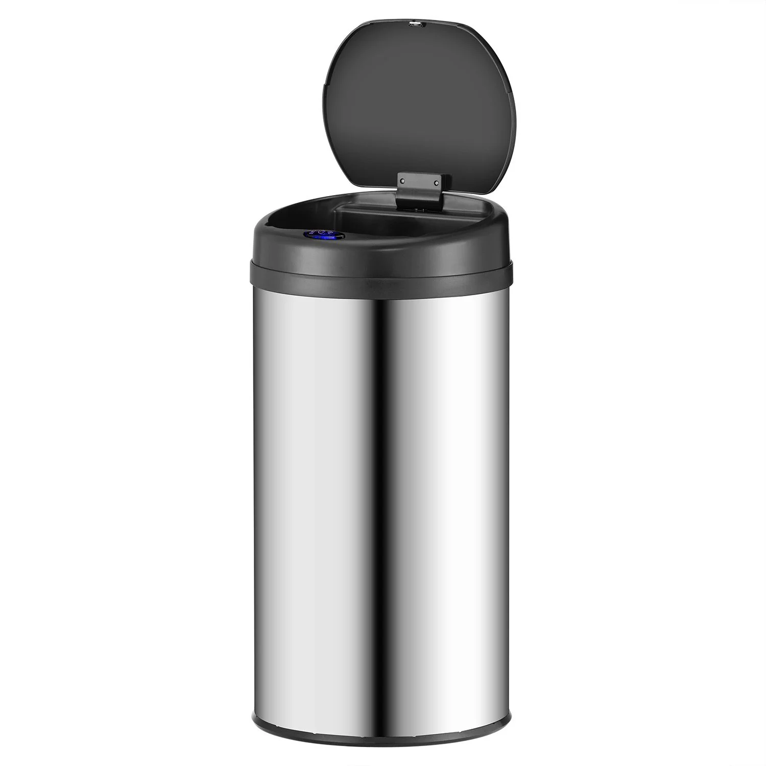 Automatische Prullenbak / Afvalemmer / Sensorprullenbak – 40 Liter – Zilver – Rond