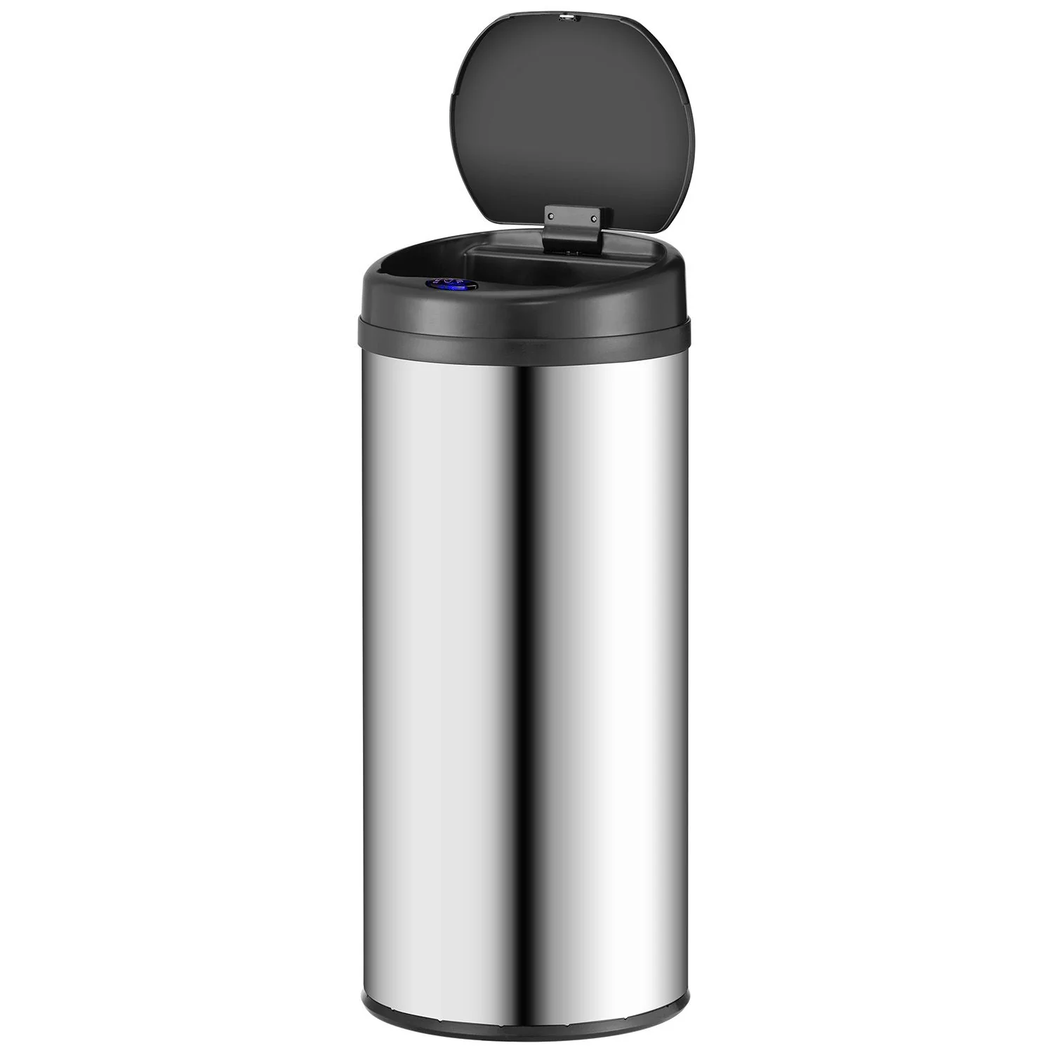 Automatische Prullenbak / Afvalemmer / Sensorprullenbak – 50 Liter – Zilver – Rond