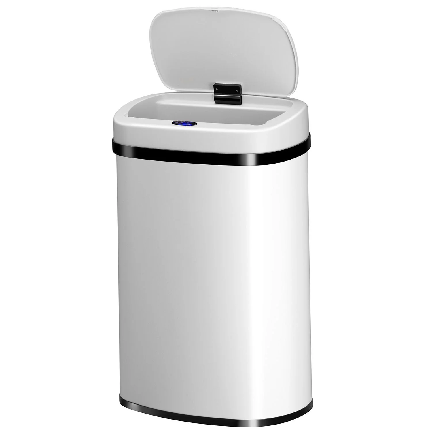 Automatische Prullenbak / Afvalemmer / Sensorprullenbak – 50 Liter – Wit – Rechthoek