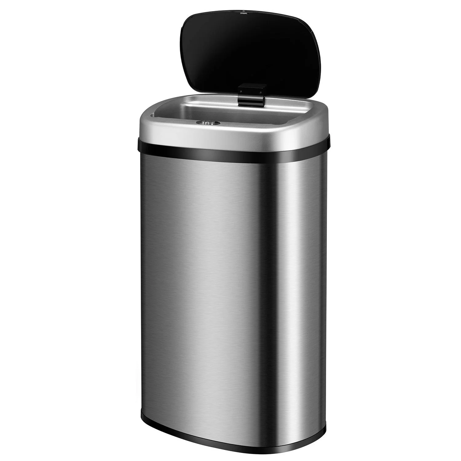 Automatische Prullenbak / Afvalemmer / Sensorprullenbak – 60 Liter – Zilver – Rechthoek