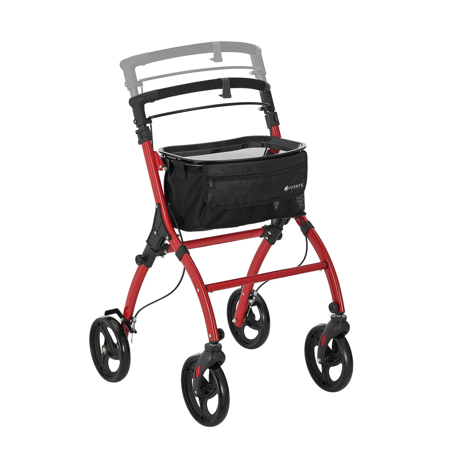 Aluminium Rollator Active – Rood