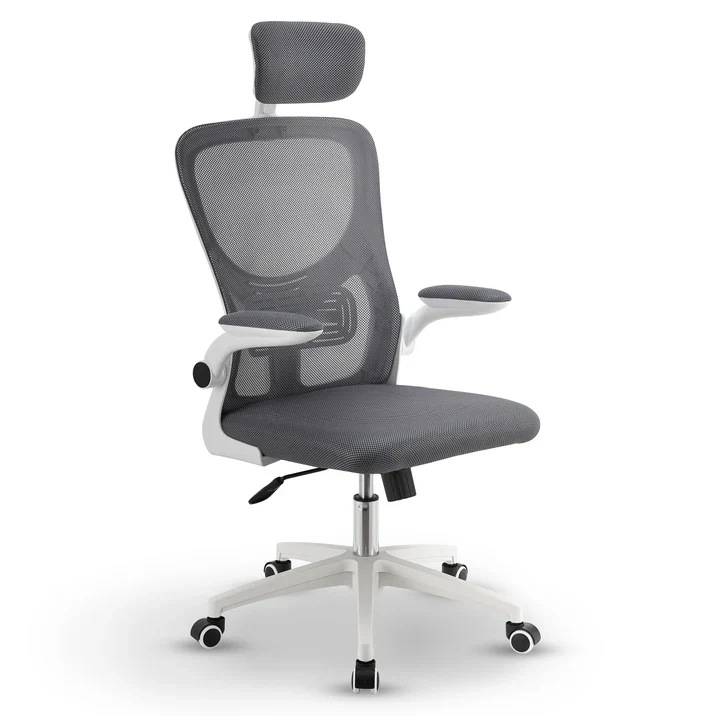 Ergonomische Bureaustoel – Baltimore – Wit / Grijs