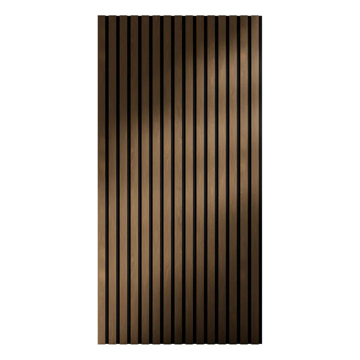 Akoestische Wandpanelen – Set van 4 – Naturel Donker