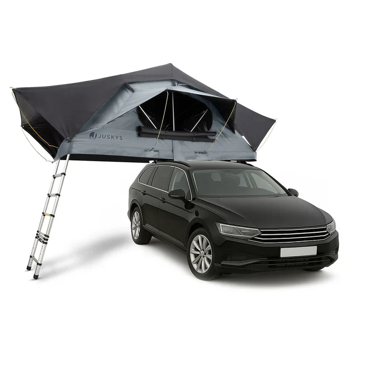 Daktent Lago – 2-personen – Incl. Matras – Zwart / Grijs – 140×240 cm