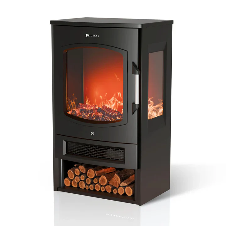 Elektrische Haard / Sfeerhaard – 1800W – Incl. Vlameffect, Warmtefunctie en App-bediening – Zwart