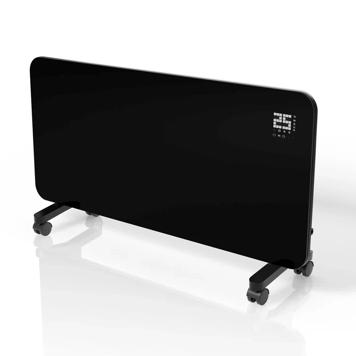 Convector verwarming – Max. 2000 W – Zwarte – Voor Wand- en Vloermontage