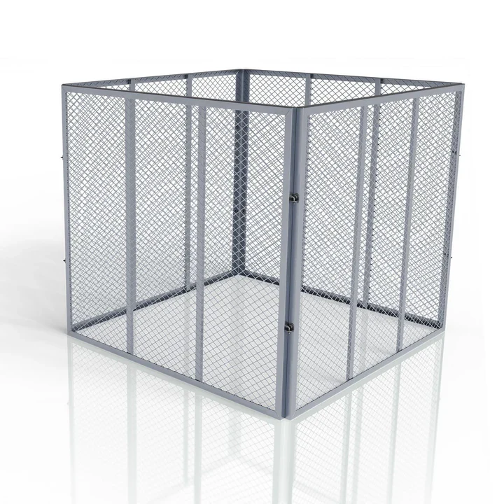 Bladkorf /Metalen compostbak / Tuincompostbak  – Tuinafval – 800L – Zilver