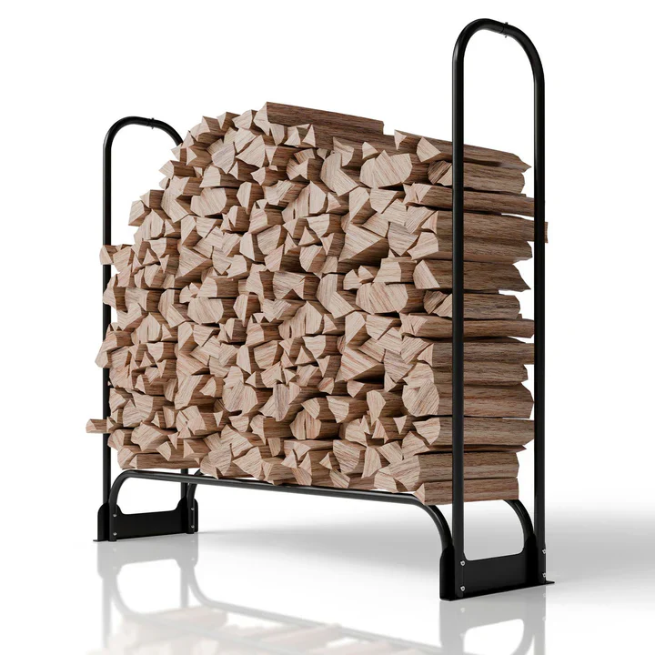 Buitenhaardhoutrek / Haardhoutrek M – Incl. Afdekhoes – 130×117 cm