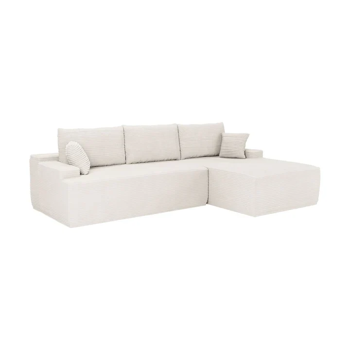 Coredo Bank – Corduroy bekleding – Rechts – Crème