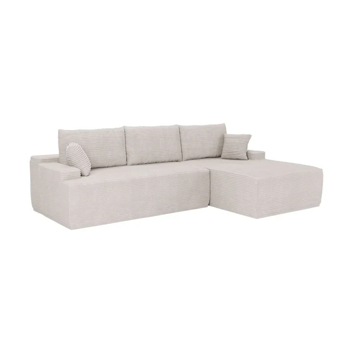 Coredo Bank – Corduroy bekleding – Rechts – Beige