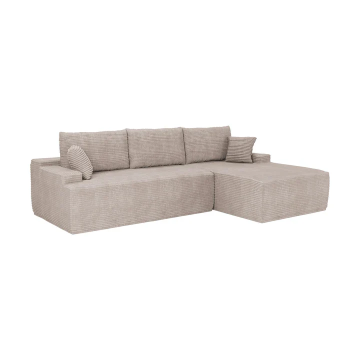 Coredo Bank – Corduroy bekleding – Rechts – Taupe
