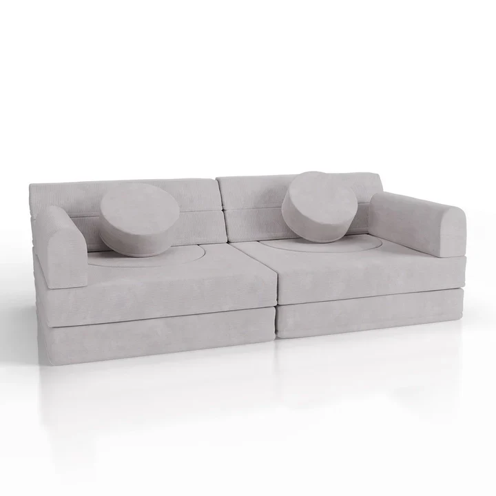 Kinderbank Kayo – Corduroy – Incl. Kussens – Beige