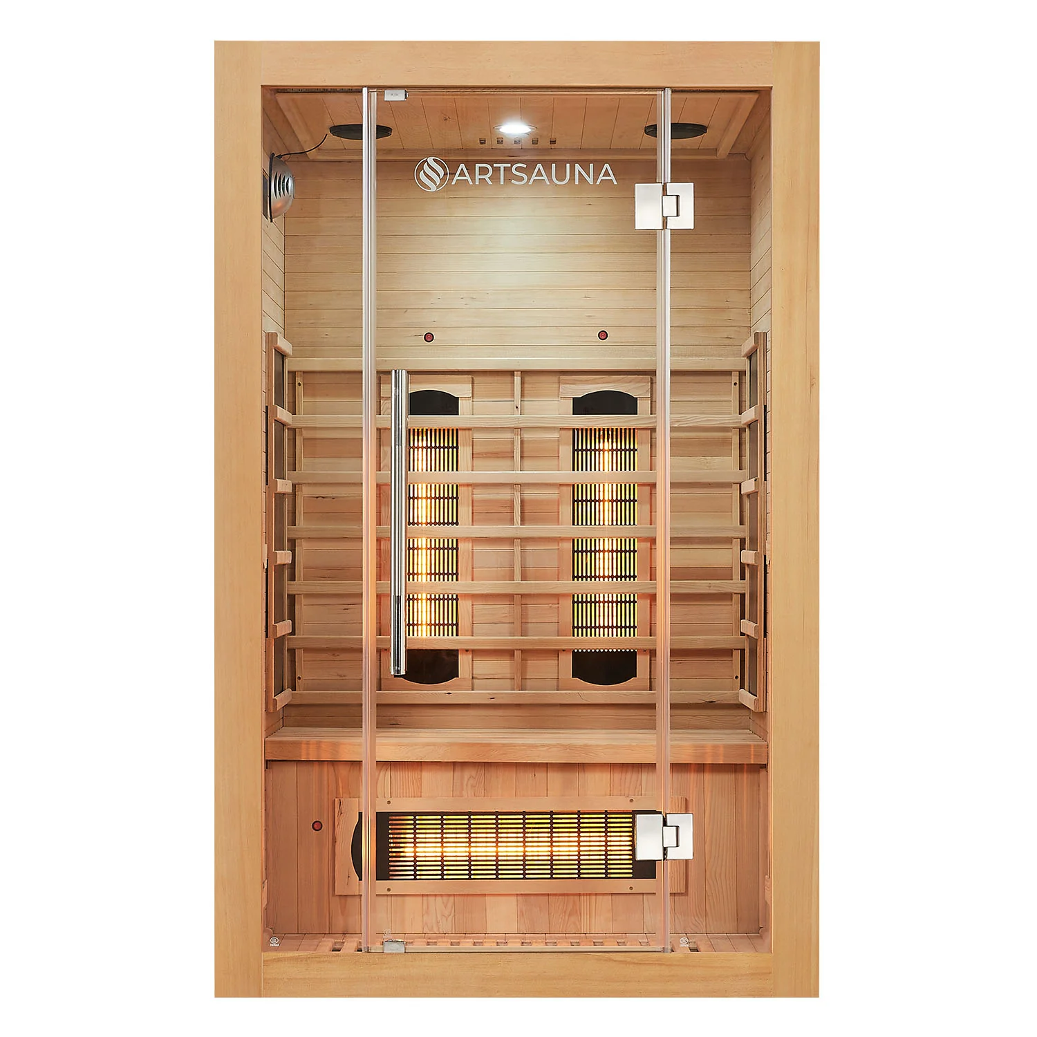Infraroodcabine / Sauna Kiruna – 120x105x190 cm – Incl. LED & Bleutooth Radio