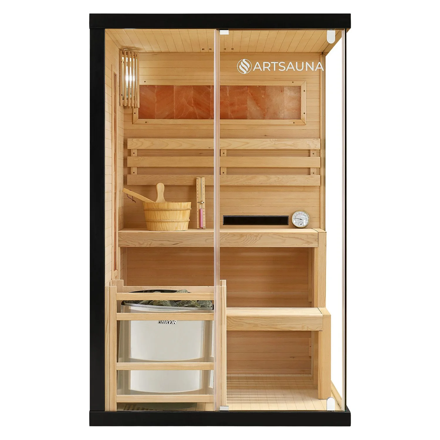 Binnensauna Vantaa – Met Zoutstenen – 120x120x190 cm