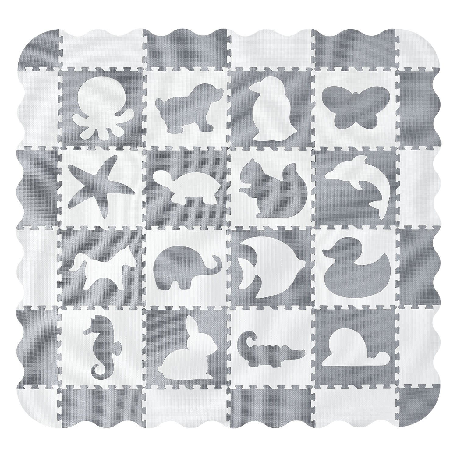 Kinderpuzzelmat – Timon – 36-delig – Bestaande uit letters & cijfers