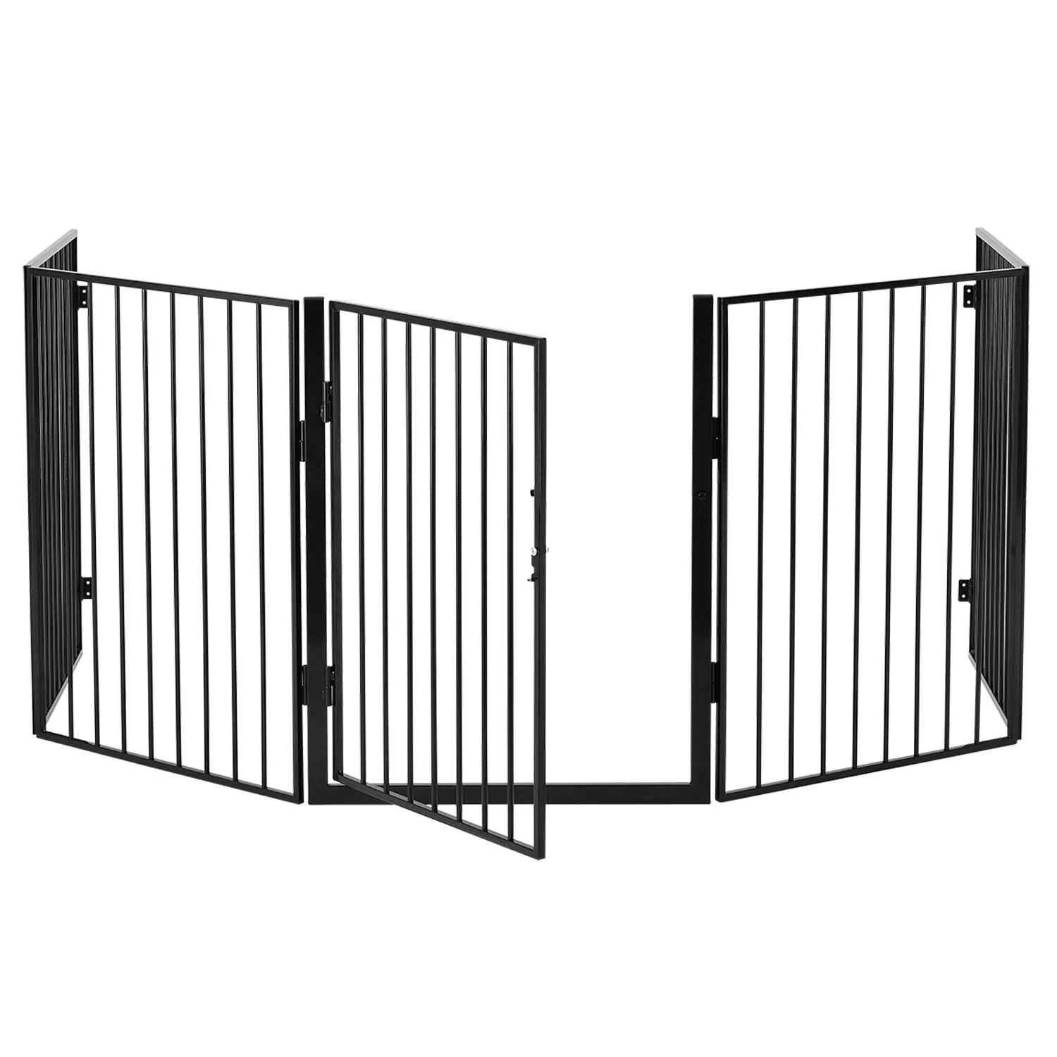 Metalen kachelscherm / openhaard hek – 300 cm – Incl. Poort