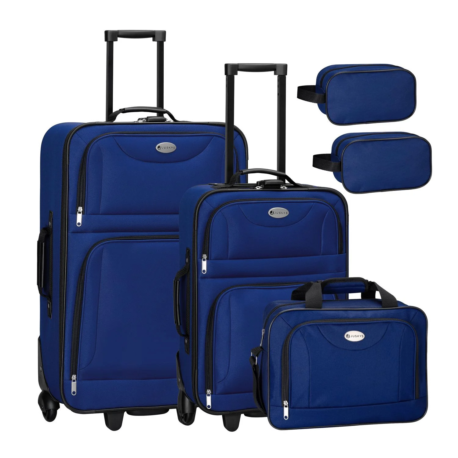 Trolley Reiskofferset / Kofferset Athen – 5-delig – Blauw