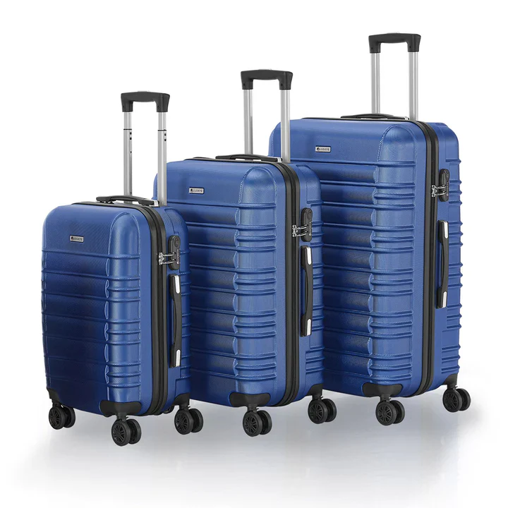 Harde Kofferset Rome – 3-Delig – ABS – Blauw