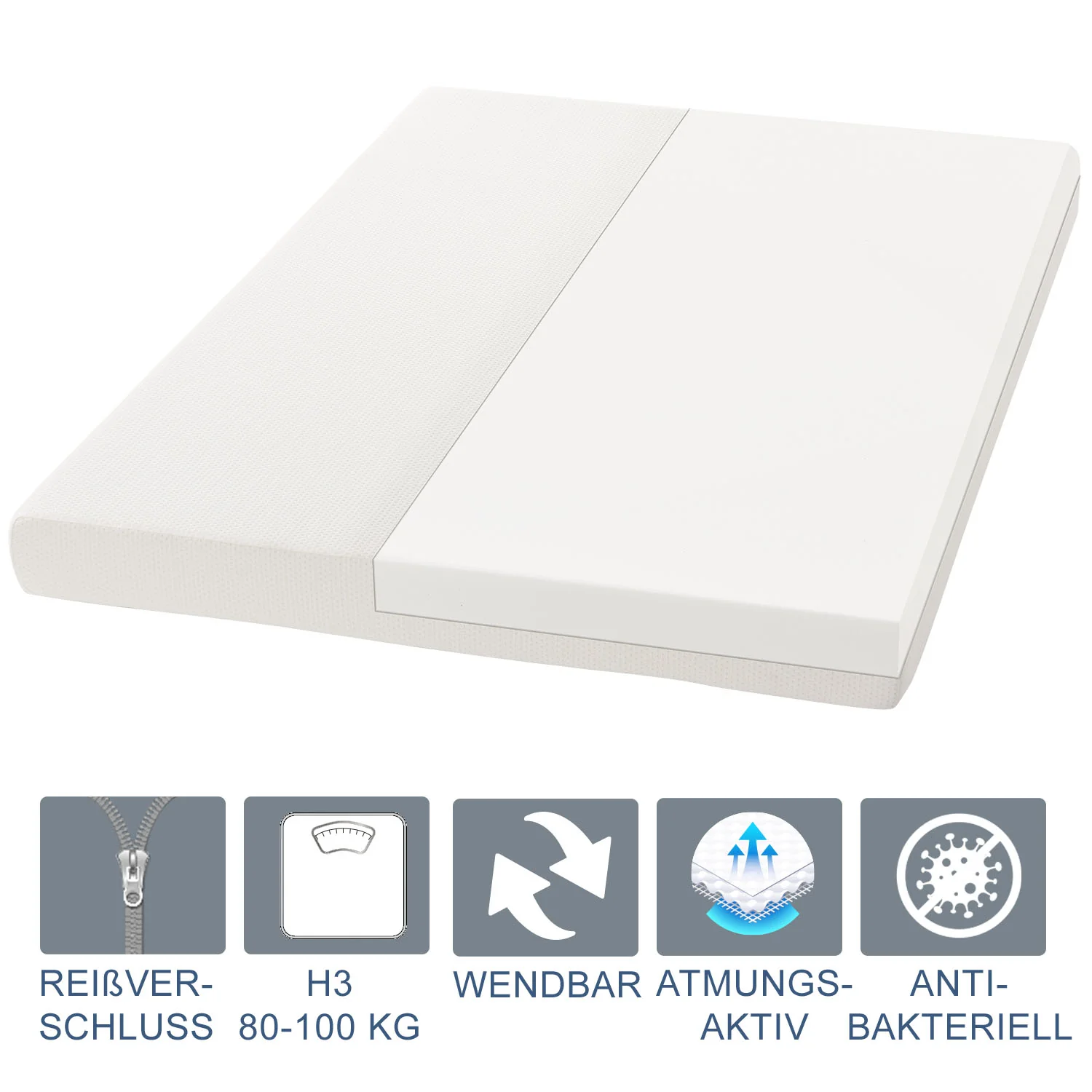 Koudschuimmatras – 160 x 200 cm – Hoog slaapcomfort & ergonomische lichaamsaanpassing